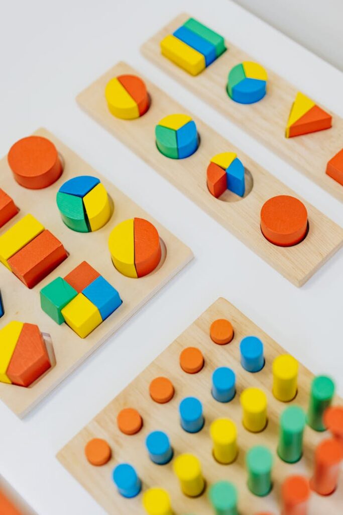 pexels photo 8923956 Vibrant wooden toys are ideal for preschool learning and playroom decor.
